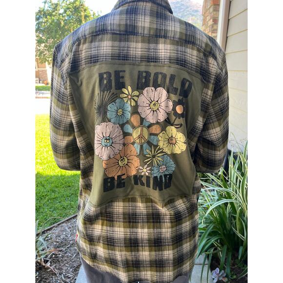 Wrangler Other - Be Bold Be Kind Flannel Shirt unisex small